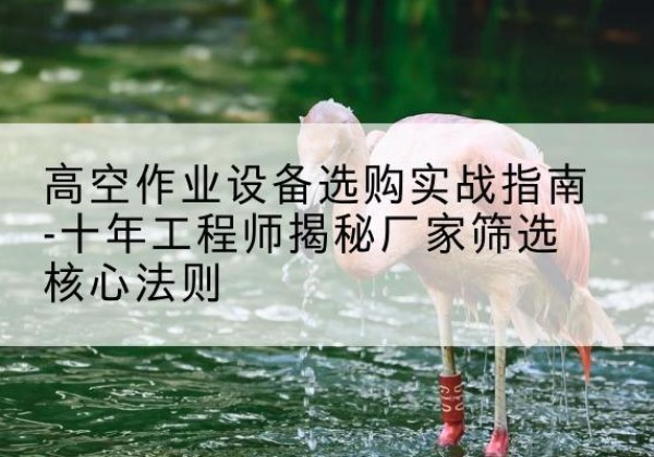 迪庆剪叉式升降机厂家-高空作业设备选购实战指南-十年工程师揭秘厂家筛选核心法则